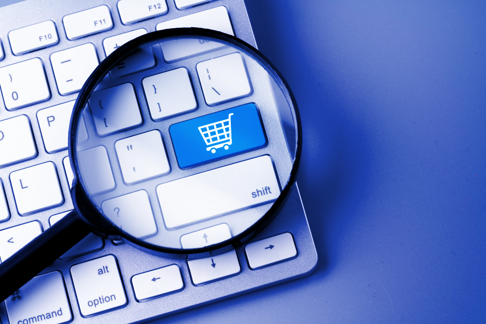 klawiatura z przyciskiem koszyka sklepowego zamiast klawisza enter